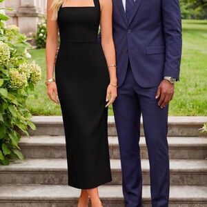 Chic Black Midi Dress